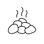 sauna stones icon
